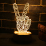 Navidad 3D LED Lamp Cute Christmas Tree Snowman