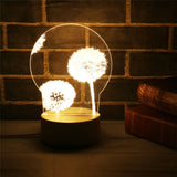 Navidad 3D LED Lamp Cute Christmas Tree Snowman