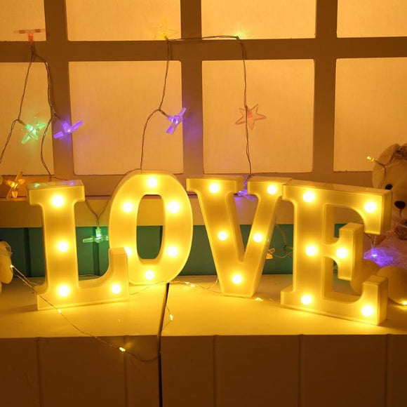 Alphabet LED Letter Light Romantic