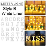 Alphabet LED Letter Light Romantic