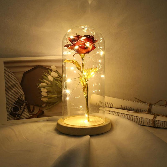 LED Beauty Rose and Beast Battery Powered